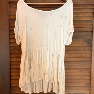 Torrid Cream Starry Women's Blouse